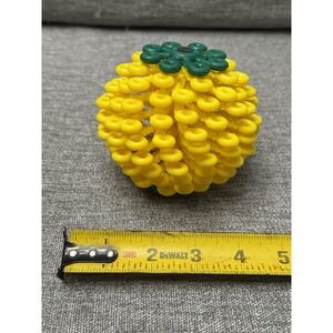 Yellow Cora Ball Laundry Washing Machine